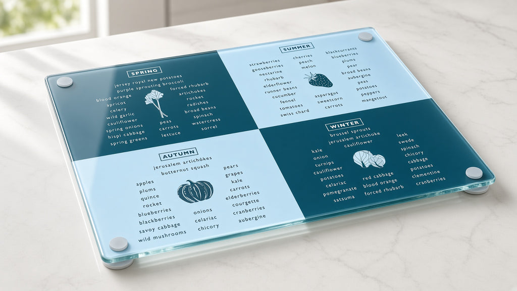 Tempered Glass Anti-Slip Chopping Board