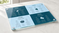 Tempered Glass Anti-Slip Chopping Board