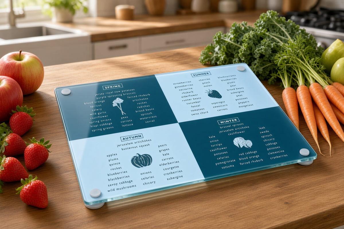 Tempered Glass Anti-Slip Chopping Board