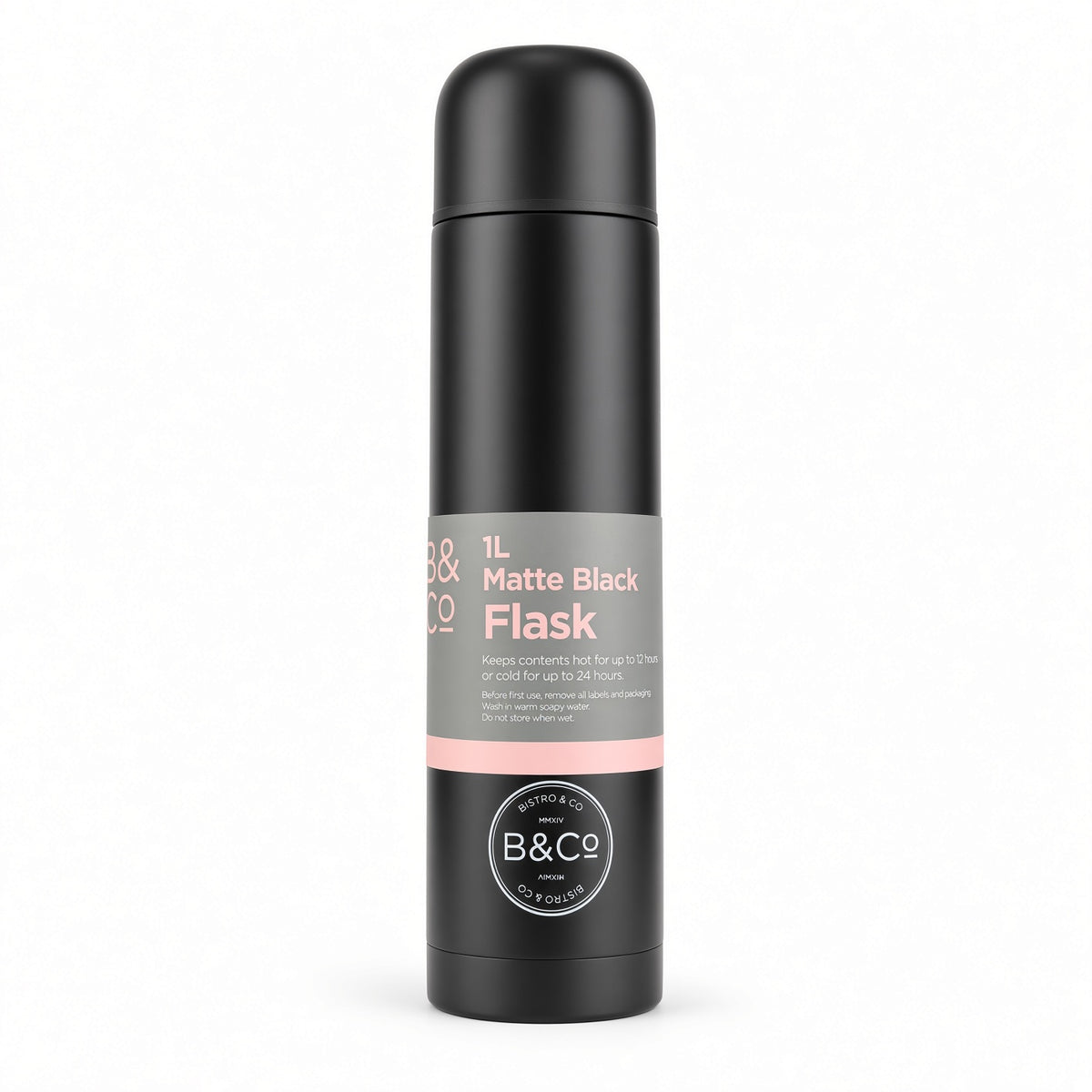 1L Stainless Steel Flasks 2 Colours Available