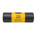 20 Pack Heavy Duty Black Bag Bin Liners