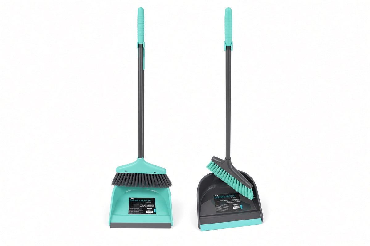 Long Reach Dustpan & Brush 2 Colours Available