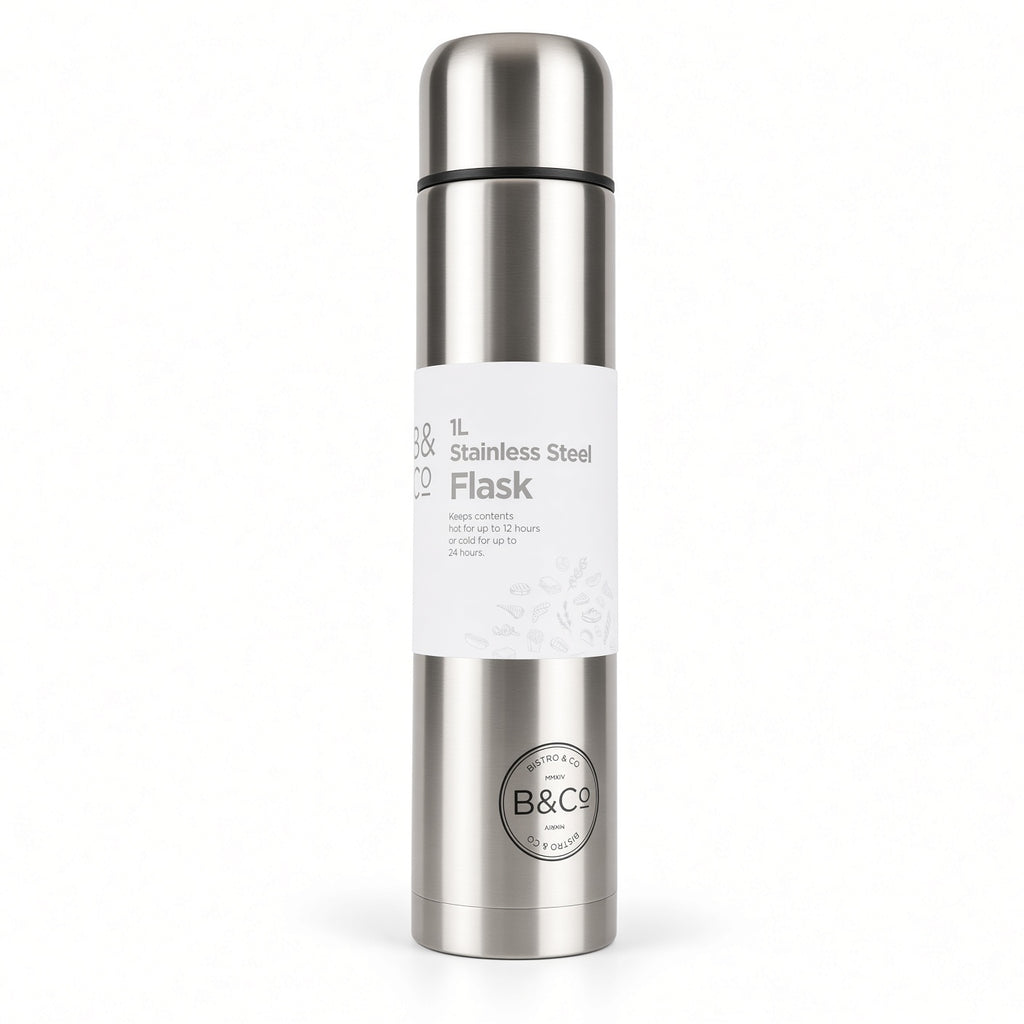 1L Stainless Steel Flasks 2 Colours Available