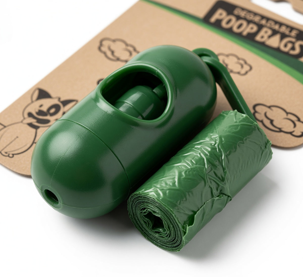 PetPro Biodegradable 30 Pack Poop Bags With Dispenser