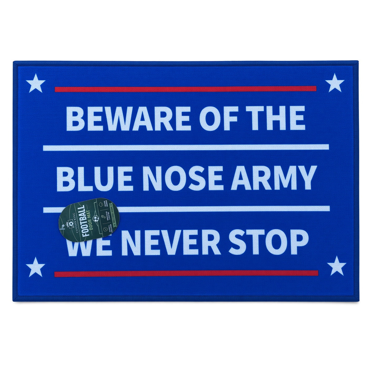 Football Style Rubber Backed, Anti Slip Doormats