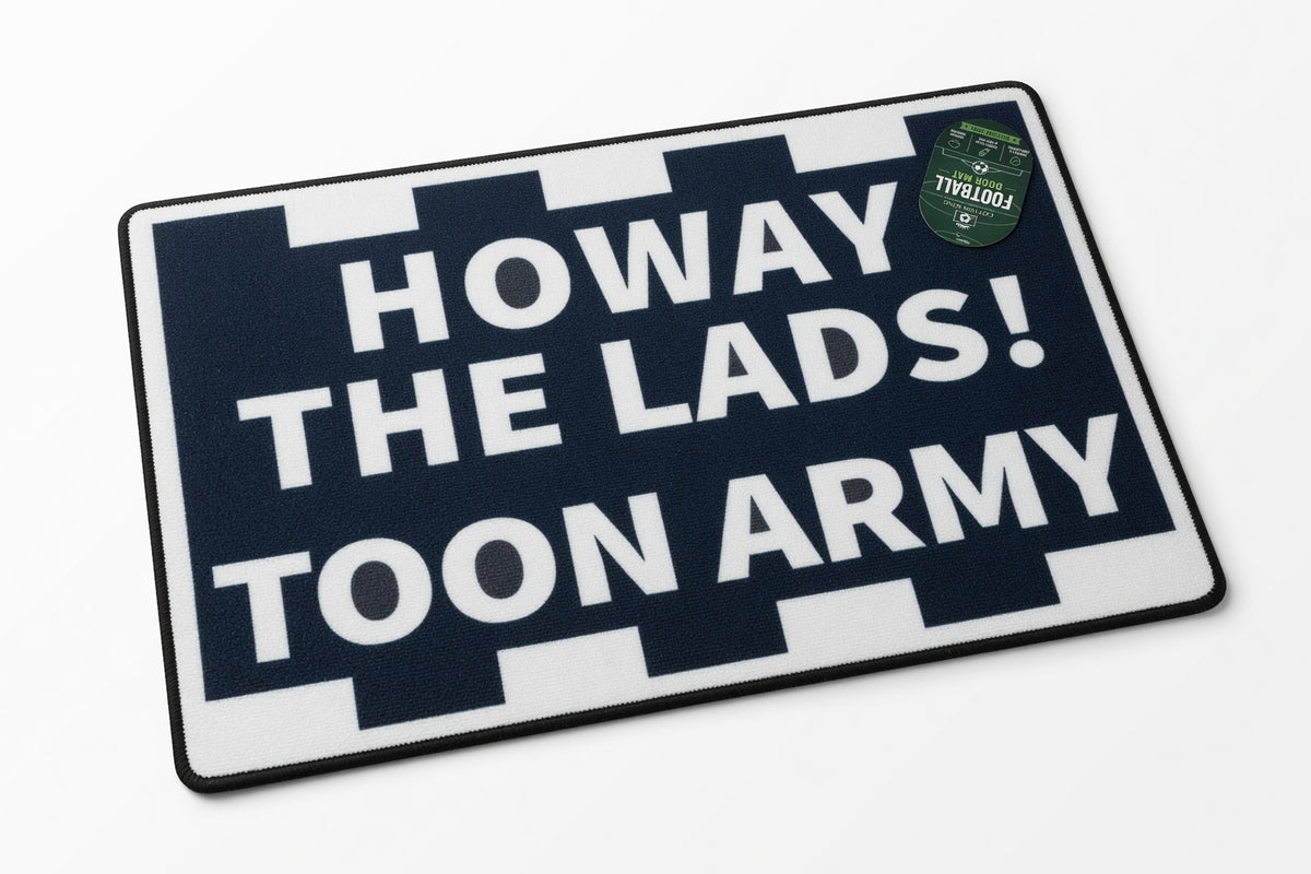 Football Style Rubber Backed, Anti Slip Doormats