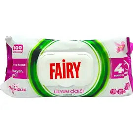 Fairy 100 Pack Anti Bacterial Cleaning Wipes 3 Scents Available