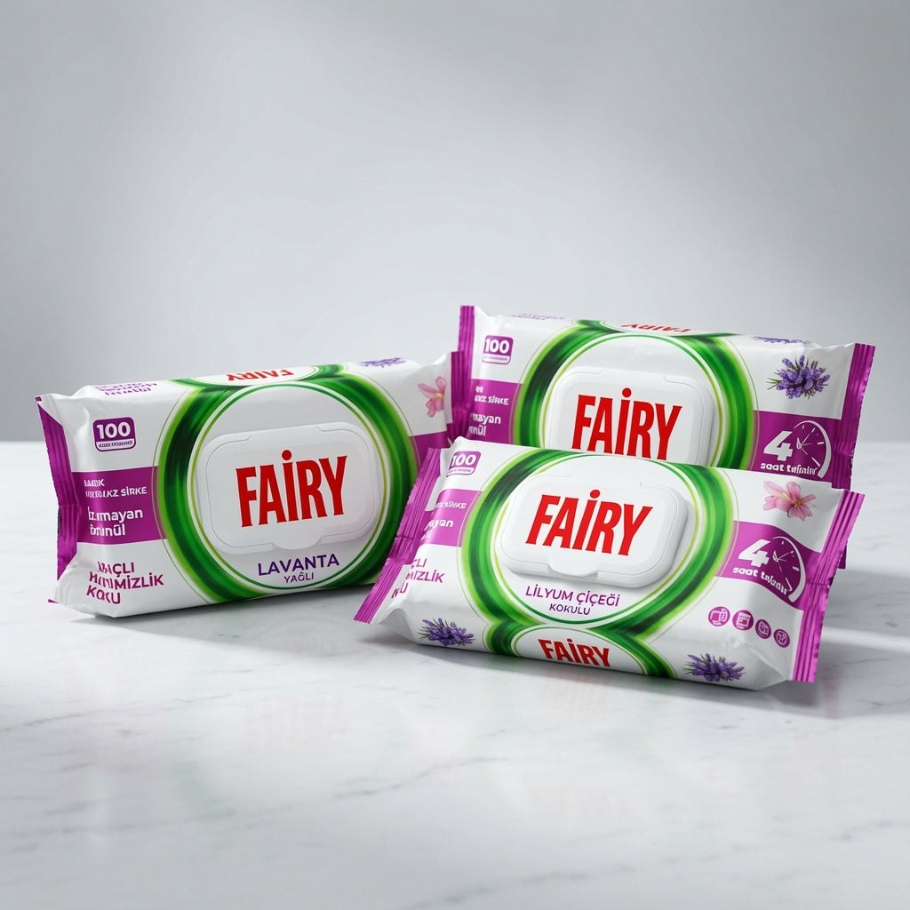 Fairy 100 Pack Anti Bacterial Cleaning Wipes 3 Scents Available