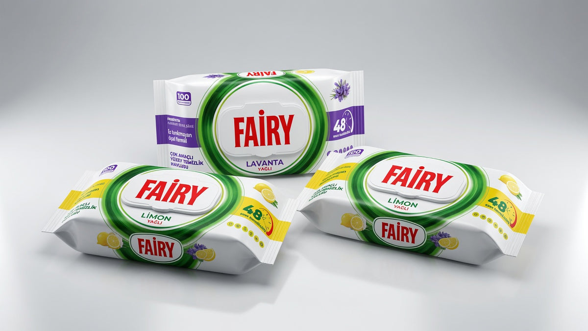 Fairy 100 Pack Anti Bacterial Cleaning Wipes 3 Scents Available