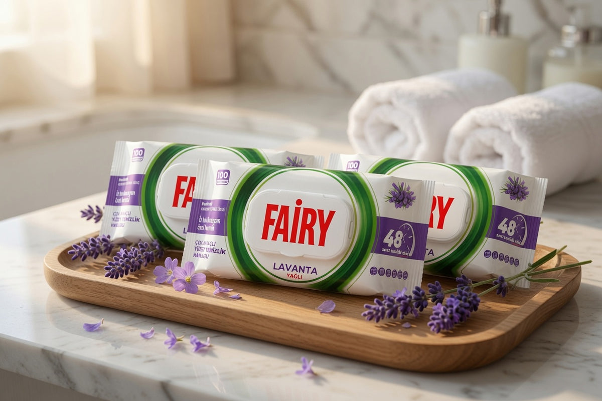 Fairy 100 Pack Anti Bacterial Cleaning Wipes 3 Scents Available
