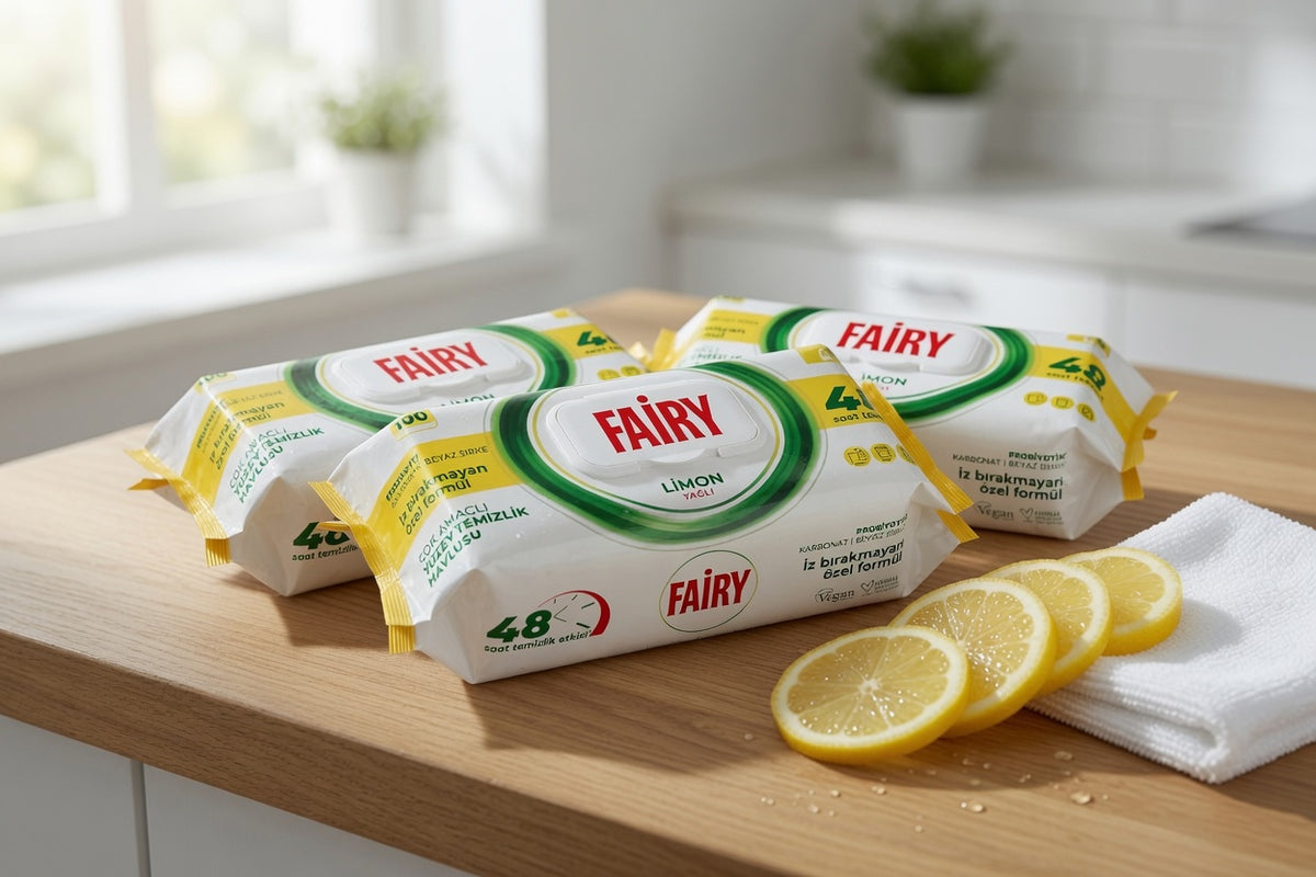 Fairy 100 Pack Anti Bacterial Cleaning Wipes 3 Scents Available
