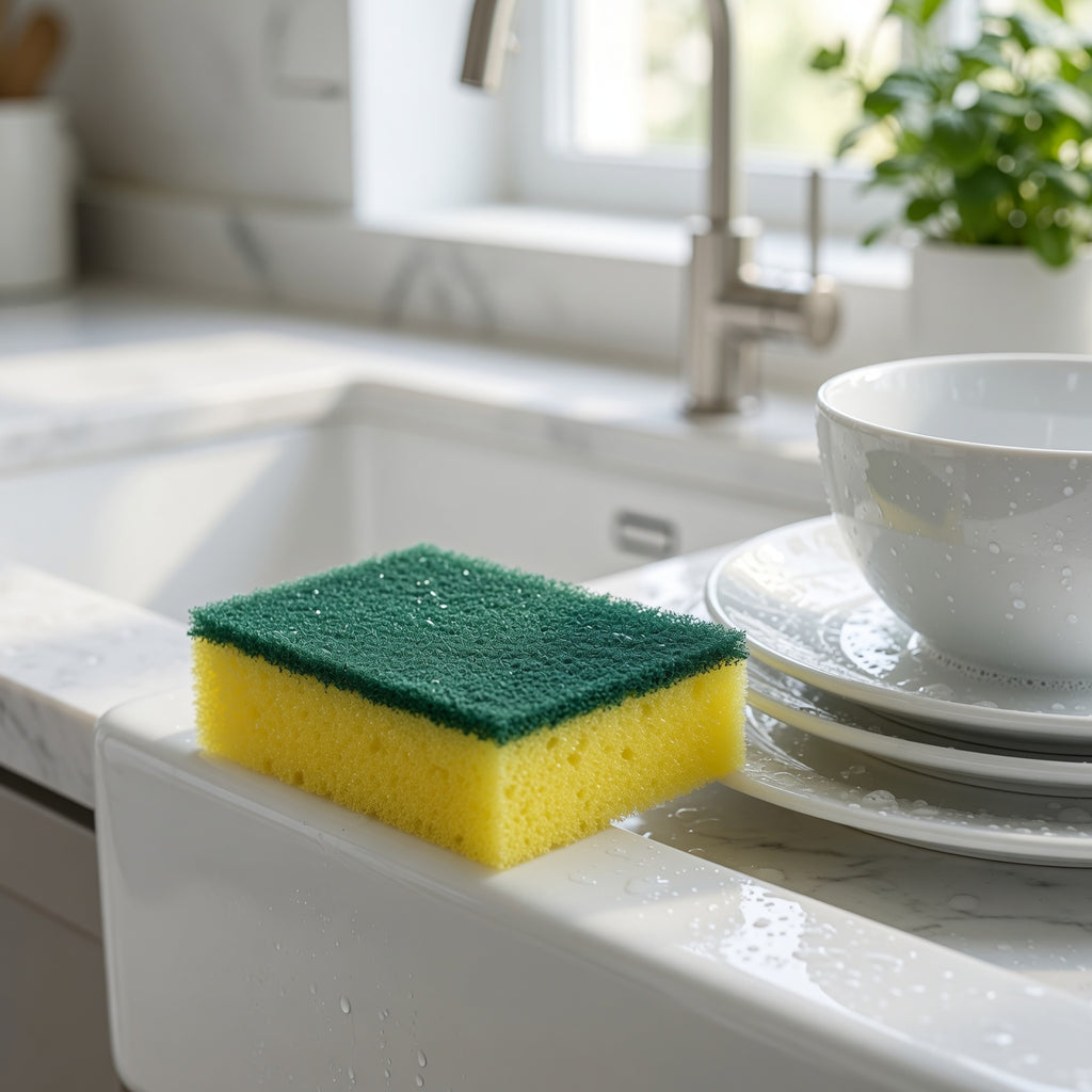 Thick Yellow Scouring Pads 8 Pack