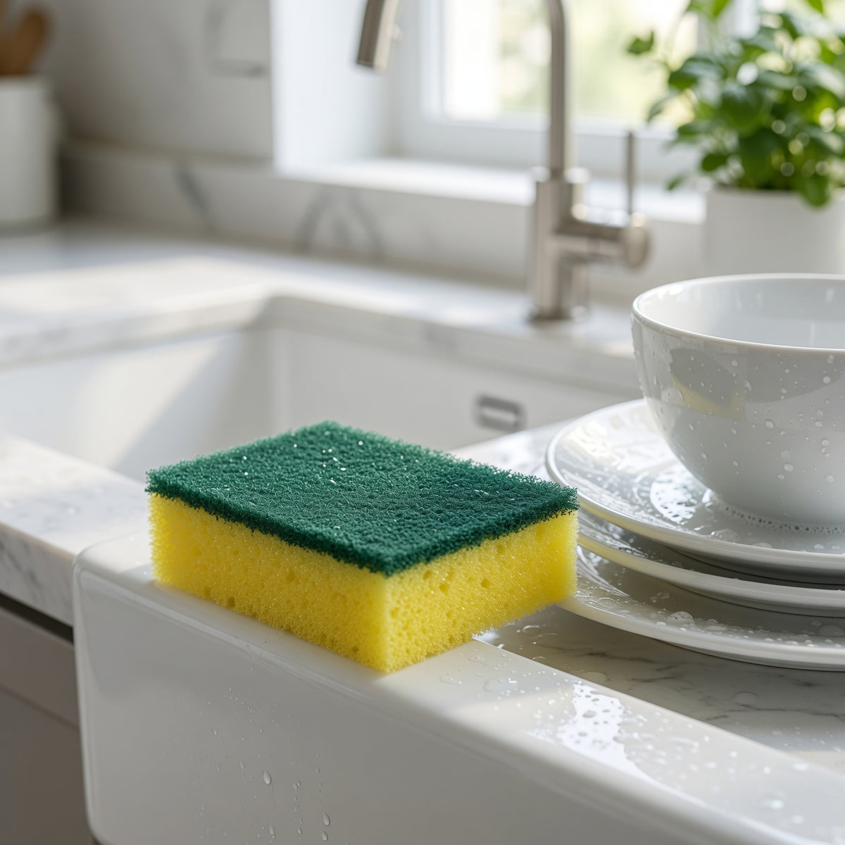 Thick Yellow Scouring Pads 8 Pack